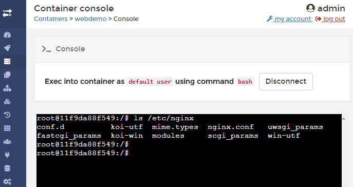 UI管理,docker