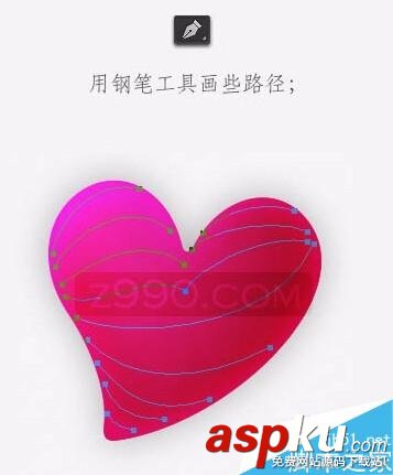 PS,心形,水晶