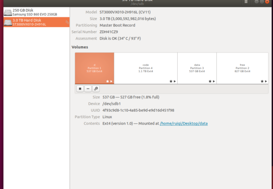 linux,硬盘分区,挂载