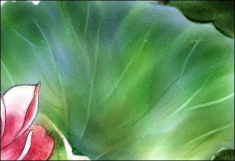 painter教程:手绘荷花水彩画