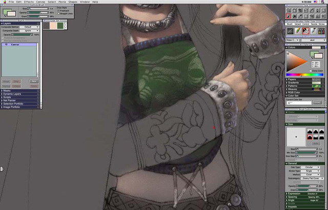 著名插画师--平凡的绘画过程