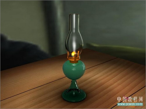 3ss max打造逼真煤油灯