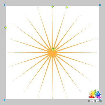 Fireworks制作光芒四射的广告效果