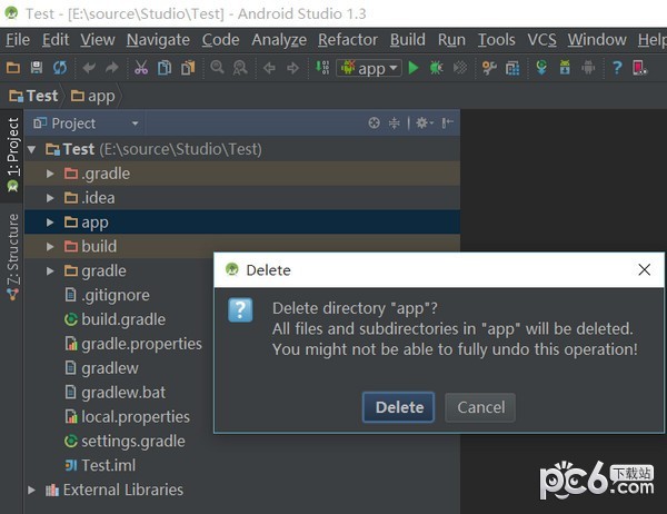android studio怎么删除项目