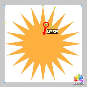 Fireworks制作光芒四射的广告效果