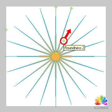 Fireworks制作光芒四射的广告效果