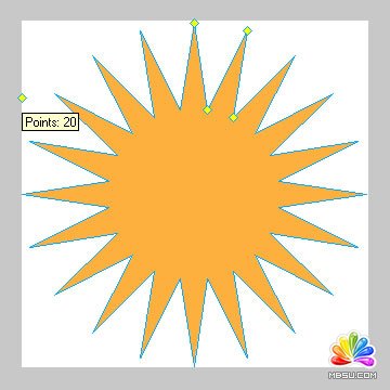Fireworks制作光芒四射的广告效果