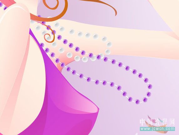 illustrator鼠绘教程：打造唯美插画《花季的天使》_jcwcn.com