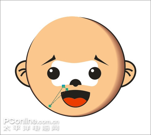 coreldraw制作搞笑“芝麻官不倒翁”