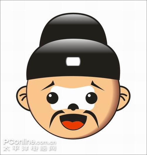 coreldraw制作搞笑“芝麻官不倒翁”