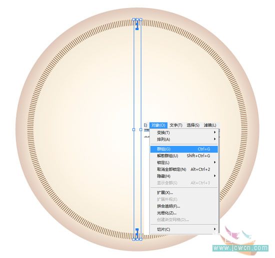 illustrator鼠绘教程：简单绘制金色指南针_网页设计