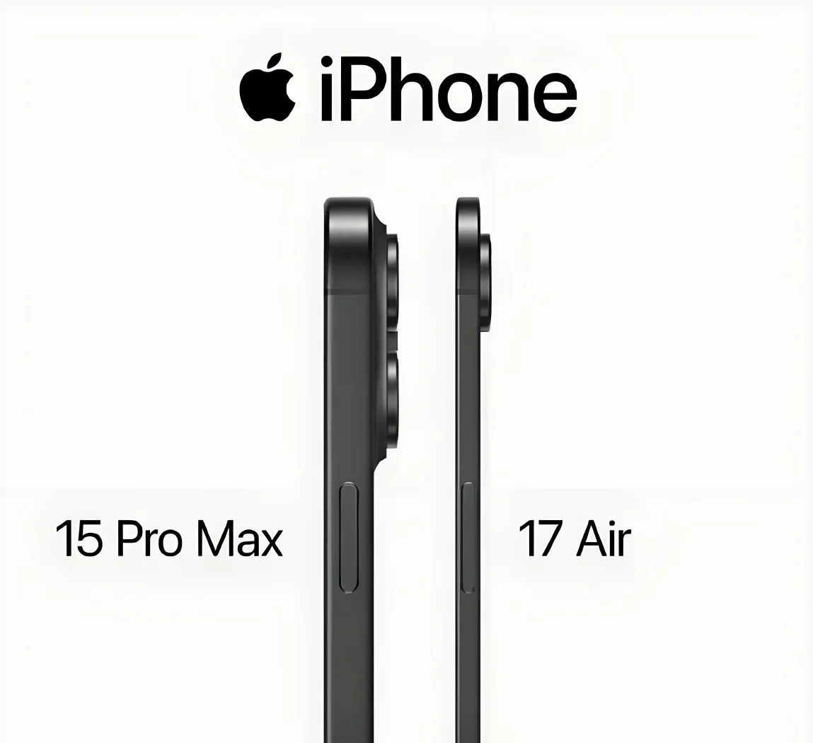 苹果最薄iPhone 17 Air曝光 称厚度为5.5毫米